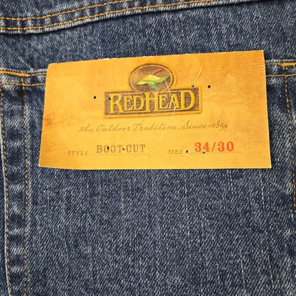 NWT Redhead Men's Jeans Bootcut size 34/30 Made in Mexico 100% cotton - Picture 6 of 13
